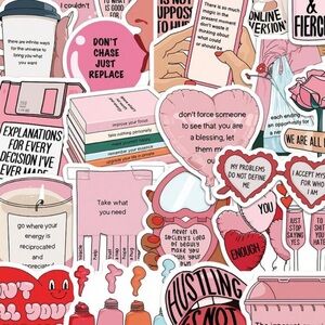 50pcs Inspirational Stickers, Motivational Scrapbook Stickers For Water Bottles,